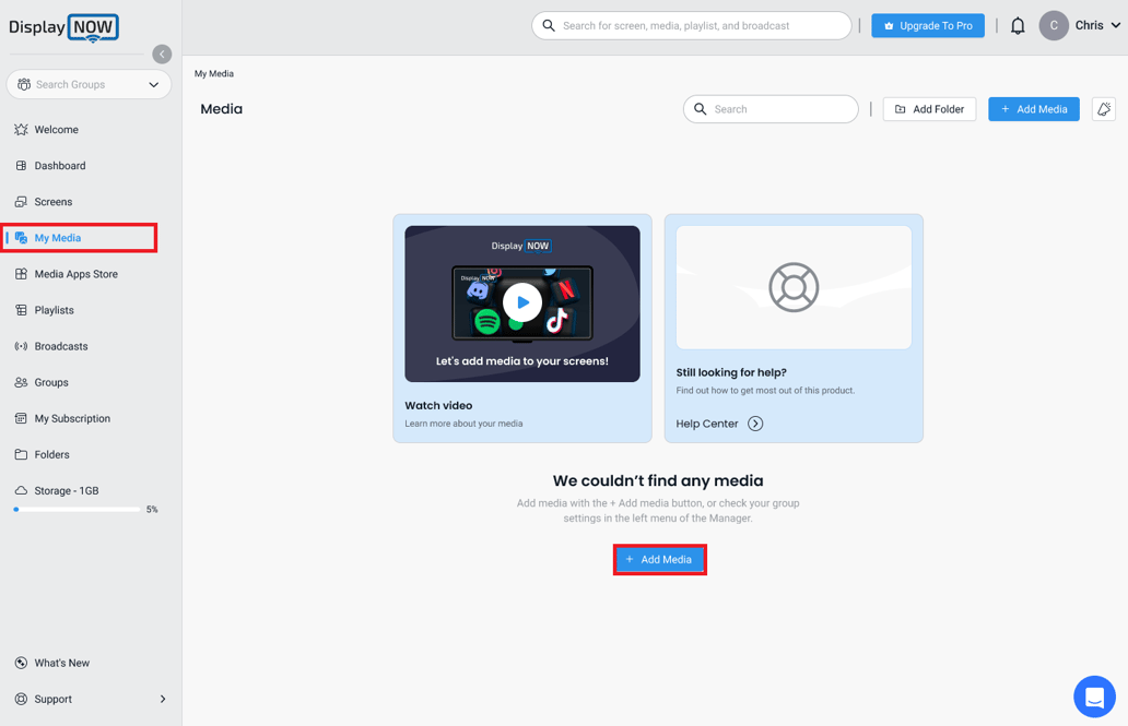 Get Started with Display NOW